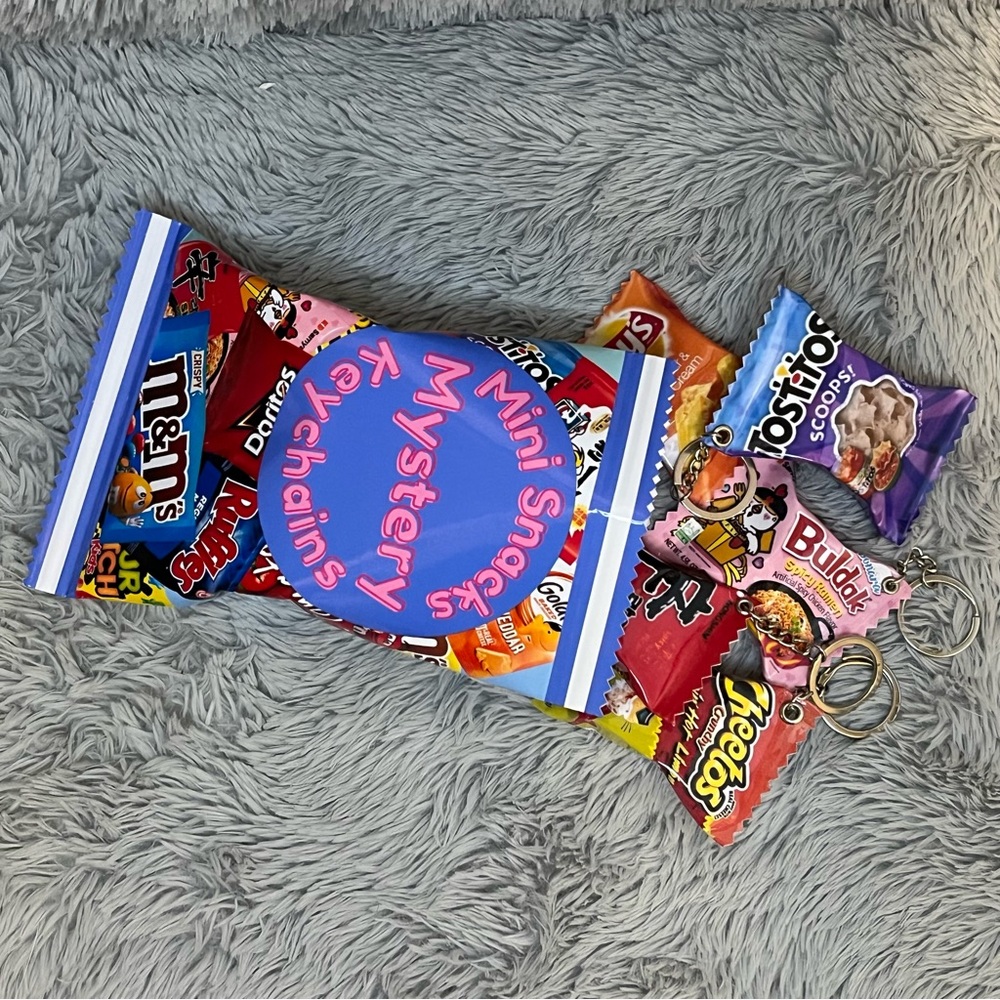 Set of 10 Mystery Mini Snack Keychains